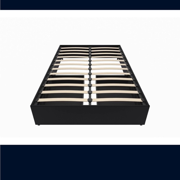 Modern Black Storage Bed Frame - Picture 5 of 9